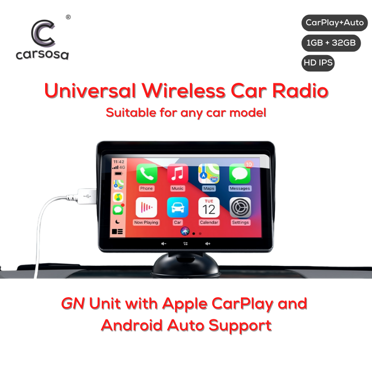 Universal CarPlay & Android Auto 7.0 Wireless Touch Screen Car Radio –  Carsosa