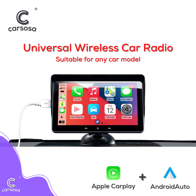 Universal | All Car Models | Apple CarPlay & Android Auto | 7.0" Wireless Car Radio