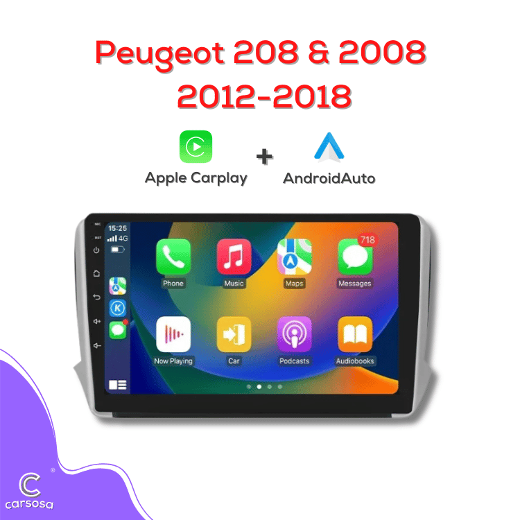 Peugeot  | 2012-18 | Apple CarPlay & Android Auto | 9" Car Radio