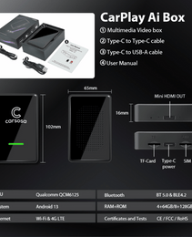 Carsosa Multimedia AI Box | For All Vehicles With Factory Wired Apple CarPlay