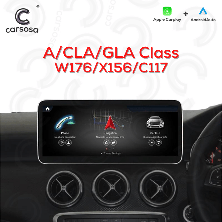 Mercedes A/CLA/GLA Class | Apple CarPlay & Android Auto | 7.0" Wireless Car Radio Screen