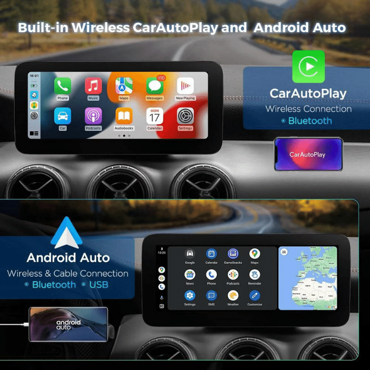 Mercedes A/CLA/GLA Class | Apple CarPlay & Android Auto | 7.0" Wireless Car Radio Screen