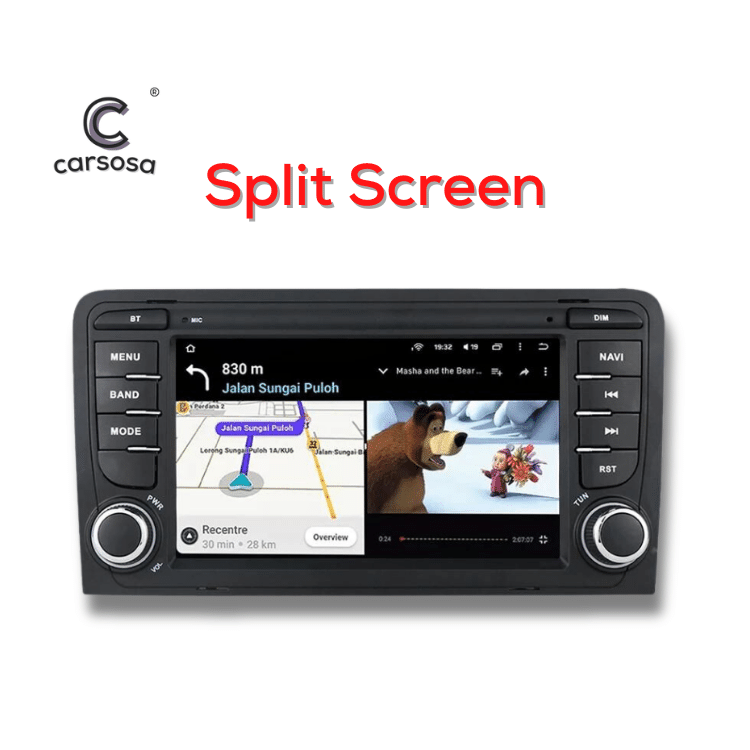 Audi A3 8P) Apple CarPlay & Android Auto 7 Car Radio Screen Upgrade –  Carsosa