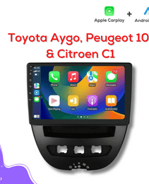 Toyota Aygo, Peugeot 107 & Citroen C1 | Apple CarPlay & Android Auto | 7.0